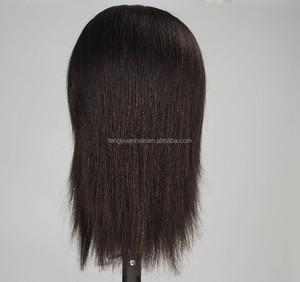 Tête de mannequin professionnelle pour barbier, <span class=keywords><strong>cheveux</strong></span> humains, pour hommes, formation en coiffure, perruque courte, coupe de <span class=keywords><strong>cheveux</strong></span>, barbe - Product Image 6