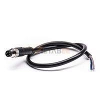 Connecteur Circulaire Étanche M8, Fiche Mâle/Femelle Surmoulée, Câble PUR, Réponse Rapide