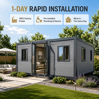 Maisons préfabriquées modulaires extensibles en conteneurs pour habitation, bureau et hôtellerie