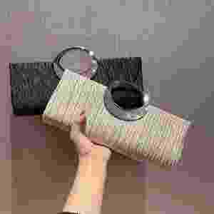 Sac fourre-tout de plage de luxe de marque célèbre, grand, durable, portable, avec lettres, sac à main double - Product Image 6