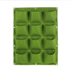 Jardinière murale verticale à 12 poches avec matériau en feutre - Product Image 1