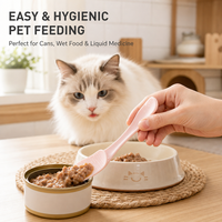 Cuillère multifonctionnelle pour nourrir les chiens et les chats, pelle à nourriture pour animaux de compagnie, ustensile d'alimentation pour animaux de compagnie avec service d'approvisionnement mondial