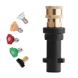 Kit de conversion de buse <span class=keywords><strong>pour</strong></span> nettoyeur haute pression Kärcher série K (K2-K7) transfrontalier le plus vendu, connecteurs en cuivre-aluminium et nylon - Product Image 4