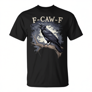Camiseta F-Caw-F Black Crow, camiseta gráfica para hombre, diseño gótico de Halloween - Product Image 2