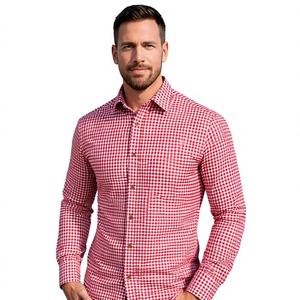 Camisa Casual Roja Bávara para Hombre, Estilo Oktoberfest, de Algodón, Manga Larga, Estilo Tradicional Alemán, Otoño, Anti-Pilling, Tallas S a 4XL - Product Image 1