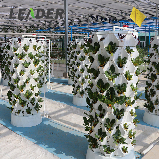 Garden Vertical Aeroponic Hydroponic Planting Tower System 8 Layer Stackable Grow Towers With Water Pump