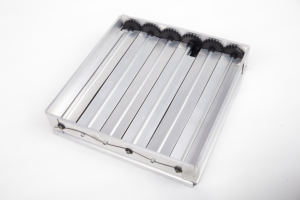 Amortisseur d'air <span class=keywords><strong>motorisé</strong></span> en aluminium Contrôle du volume à distance réglable Lames opposées Amortisseur HVAC pour registres Acier inoxydable Plastique - Product Image 3