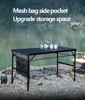 Vente en gros de mobilier d'extérieur pliable pour restaurant, randonnée, pique-nique, table de camping pliante et portable pour événements