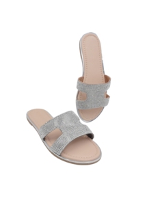 Vente en gros de sandales plates d'été pour femmes marron/noir/or/argent de qualité supérieure avec un bon service de logo personnalisé en Chine - Product Image 3