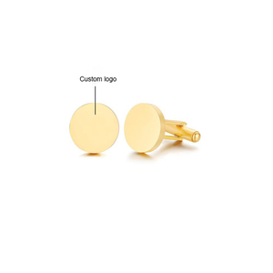 Nhà Máy Bán buôn tùy chỉnh cá nhân khoảng trống Laser khắc Kim Loại Khuy măng sét - Product Image 4