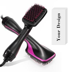 0728 Ionic Technology Anti Static Hair Dryer 3 Modes Multi-functional Hot Air <b>Brush</b> Large Paddle Design <b>Smoothing</b> - Product Image 3