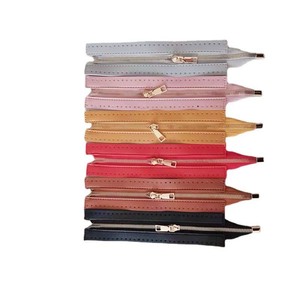 Fermeture éclair DIY faite à la main 24 cm, fermeture éclair métallique à dents pour couture, accessoires de quincaillerie pour bagages tissés, vente en gros immédiate - Product Image 4