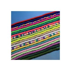 Perles rondes en pâte polymère mates, 50 pièces, en forme d'abaque, perles d'espacement amples pour la fabrication de bijoux, Bracelets, colliers - Product Image 4