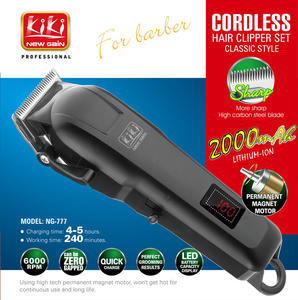 Tondeuse Électrique Rechargeable <span class=keywords><strong>KIKI</strong></span> NEWGAIN NG-777 Réglable pour Salon de Coiffure Professionnel, Machine à Couper les Cheveux Sans Fil pour Hommes - Product Image 3