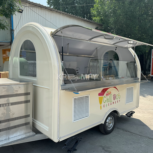Food Truck de Fibra de Vidrio, Remolque Exterior, Quiosco, Carrito de Venta de Comida Rápida, Pizza, Cafetería, Barbacoa con Cocina Completa, Dulces - Product Image 1