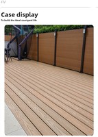 Planches de terrasse en composite bois-plastique (WPC) pour balcon extérieur, anti-UV, imperméables et anti-corrosion, à poser soi-même