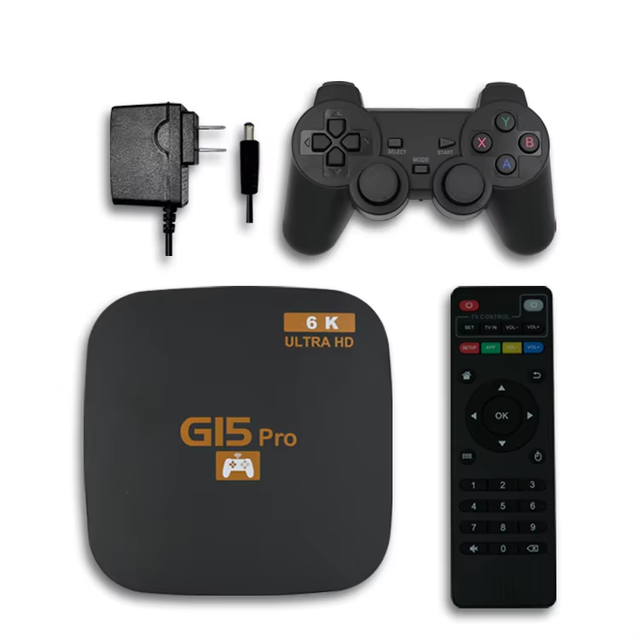 Mini Retro Console Android Tv Box 10000 Wireless Video Game Console 6K HD Game Stick Lite With Gamepad Built-in 10000 Games