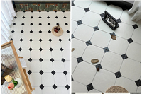 Carreaux de sol marocains faits à la main, motif artistique, 200x200, cuisine, salle de bain, antidérapants, carreaux en porcelaine émaillée mate