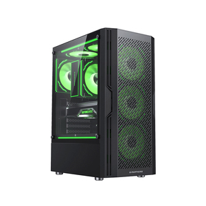เคสคอมพิวเตอร์กระจกนิรภัยเทมเปอร์โปร่งแสงสำหรับ USB3.0แผงด้านข้างระบายความร้อนได้ดีโฮมออฟฟิศ - Product Image 4