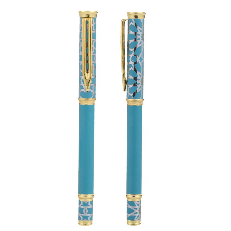 Популярная индивидуализированная металлическая ручка с индивидуальным рисунком, роликовые шариковые ручки, печать логотипа для делового подарка и рекламы