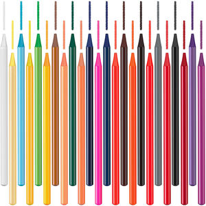 Crayons de couleur sans bois, ensemble de 24 crayons aquarelle pour enfants, artistes et adultes, idéal pour les livres de coloriage, le dessin, l'ombrage et l'esquisse - Product Image 3