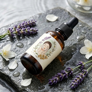 Aceite Limpiador Herbal Natural de Marca Privada OEM, Desmaquillante de Lavanda, Jazmín y Osmanthus, Limpieza Profunda de Poros, Jabón Facial Vegano - Product Image 4