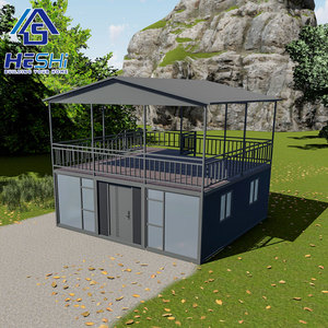 Maison préfabriquée extensible en conteneur de haute qualité de 20 pieds 40 pieds Prix de 5 chambres Maison mobile préfabriquée de luxe Casas Prefabricadas - Product Image 1