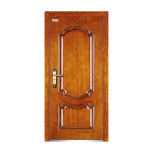 China manufacturer custom wooden main doors modern armored security fronts doors