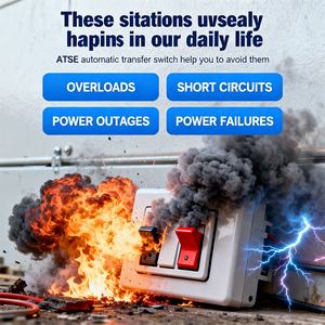 듀얼 파워 CB 타입 자동 전환 스위치 전기 선택 스위치 100A/125A DIN 레일 ATS 2P 무정전 전원 - Product Image 2