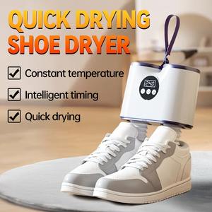Secador de Zapatos Portátil con Temporizador, Deshumidificador Eléctrico para Dormitorio, Calentador de Pies con Cordón, Secado Rápido - Product Image 1