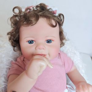 Muñeca <span class=keywords><strong>Reborn</strong></span> Vivienne de 20 Pulgadas Realista Sonriente Despierta Niña Pequeña de Silicona Realista Bebé Recién Nacido <span class=keywords><strong>Mini</strong></span> Juguete de Moda para Niñas - Product Image 5