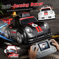 Voiture de course télécommandée intelligente mini de bureau avec caméra RC, transmission d'image 2.4G en temps réel et fonction de suivi, avec éclairage