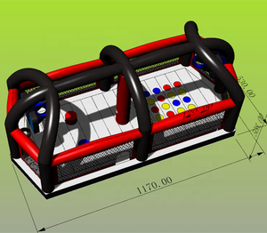 JUMPFUN migliore qualità per adulti gonfiabili <span class=keywords><strong>sport</strong></span> multiuso gonfiati calcio campo umano giostra <span class=keywords><strong>Arena</strong></span> 6 in 1 campo da pallavolo gigante - Product Image 6