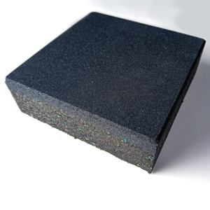 Brique de caoutchouc insonorisante de haute qualité à prix d'usine pour lieux de divertissement, hôtels, studios – Isolation phonique pour sols en caoutchouc - Product Image 1