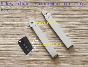 V key blade replacement for flip key