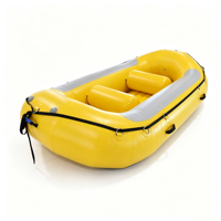 Bateau gonflable miniature de haute qualité sur mesure de 10 pieds pour la navigation en eaux vives, stable, durable, résistant à l'usure et aux UV, pour 4 personnes