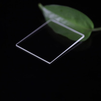 Fenêtre en verre optique carrée sans revêtement