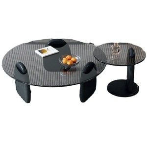 Итальянский журнальный столик из закаленного стекла в скандинавском стиле для небольших квартир, легкий роскошный интернет-знаменитости - Product Image 3