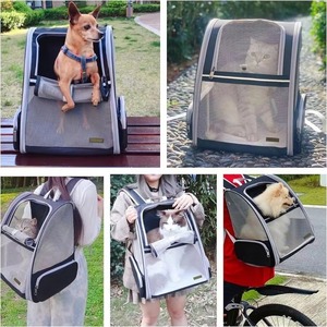 Free Sample Pet <b>Backpack</b> <b>Carrier</b> for Small Cats <b>Dogs</b> Ventilated Design, Safety Straps Buckle Support Collapsible Designed for - Product Image 6