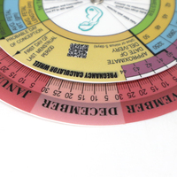 Calendrier de prédiction de la fertilité portable à 2 roues en PVC pour la santé, la grossesse et l'ovulation, destiné aux mamans, aux femmes et aux patients
