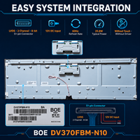 BOE DV370FBM-N10 BOE 37 inci stretch Bar Display 1920x540 LVDS kecerahan tinggi Bar layar LCD
