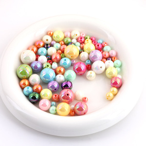 Acrylic <b>Beads</b> 6mm 8mm 10mm 12mm 14mm 16mm Round <b>Loose</b> <b>Beads</b> For Jewelry Making DIY Bracelets Necklaces Accessories - Product Image 1