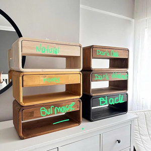 Muebles de Dormitorio de Diseño Minimalista, Color Personalizado, Mesita de Noche Flotante Moderna, Mesa de Noche Montada en la Pared con Almacenamiento - Product Image 5