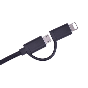 Tela de Nylon Durable 3A cargador rápido 2 en 1 Cable de carga USB para Samsung - Product Image 1