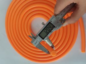 Grosir latihan atlet kebugaran kekuatan ketahanan daya 12/14/16mm 5 meter panjang silikon kuat pita resistensi elastis - Product Image 3