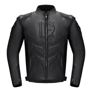 GHOST RACING เสื้อแจ็คเก็ตขี่มอเตอร์ไซค์หนัง PU สำหรับผู้ชาย ให้ความอบอุ่น กันลม ระบายอากาศได้ดี แห้งเร็ว แขนยาวเต็มตัว พร้อมเกราะป้องกัน สำหรับมอเตอร์ครอส - Product Image 2