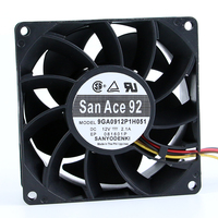 SANYO 9GA0912P1H051 12VDC 2.1A 92*92*38MM 9238 9CM SANYO Kipas Pendingin Aksial Bantalan Bola Asli