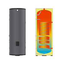 Chauffe-eau solaire européen personnalisé en acier inoxydable à double serpentin 100L, à économie d'énergie, pour cuisine et salle de bain