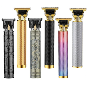 Cortadora de pelo eléctrica USB Vintage T9 0mm para hombres, máquina para cortar Cabello, afeitadora recargable para hombre, recortadora de peluquero - Product Image 3