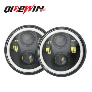 5.75 Inch Wrangler Headlight With Integrated High And Low Beam Lenses Full Round Aperture Car Motorcycle <b>Spotlight</b> Modification - Product Image 2
